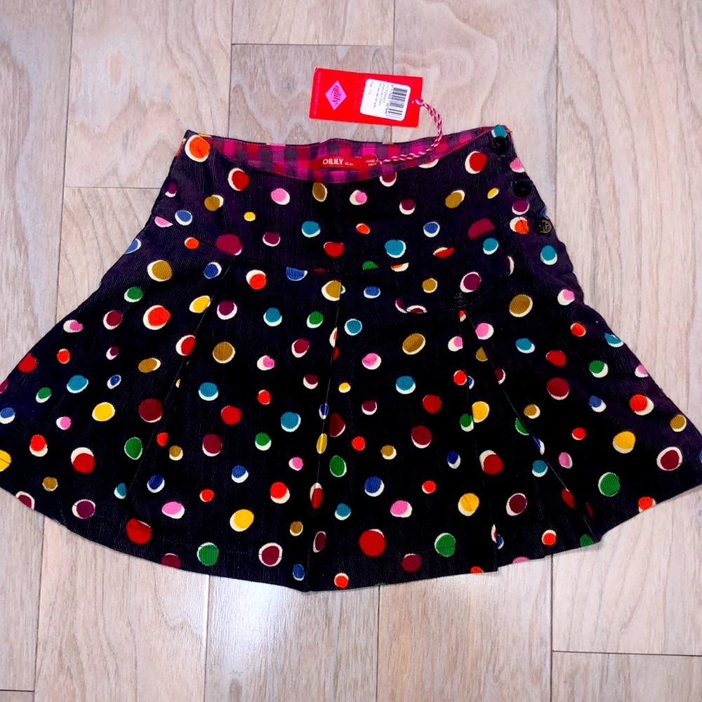 Oilily velvet skirt 6 years, new